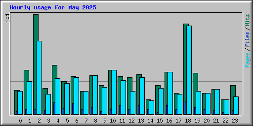 Hourly usage for May 2025
