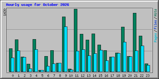Hourly usage for October 2026